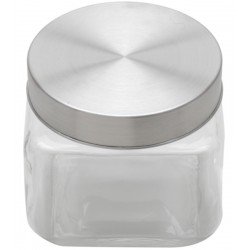 Pote 800ml Vidro Borossilicato Com Tampa de Aço